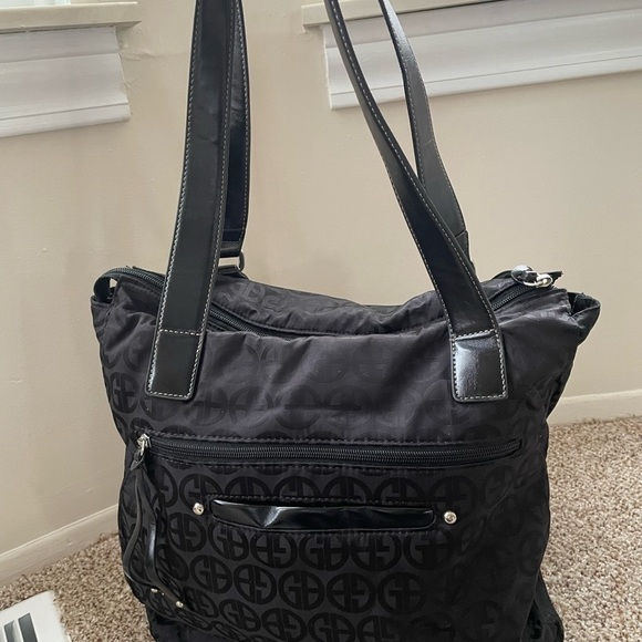 Giani Bernini Black Signature Soft Shoulder Bag Large Purse Tote Shoulder Bag - Picture 4 of 14